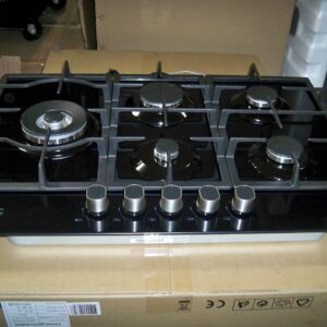 Gas kookplaat inbouw Frilec type Koln-775-ST-GBL gas op glas