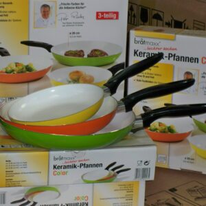 Pannenset keramisch 3 delig Bratmaxx