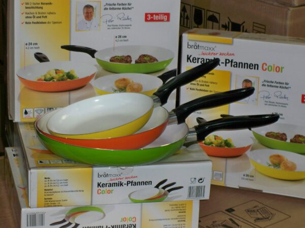 Pannenset keramisch 3 delig Bratmaxx