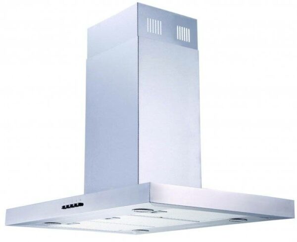Eiland dampkap 90 cm INOX