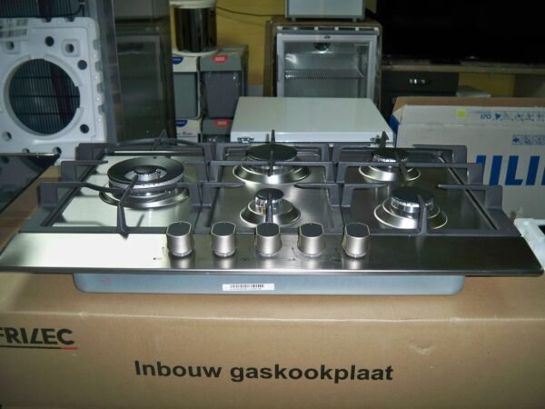Gaskookplaat inbouw INOX Exquisite type EGK 775 STX ( NIS 60-70 cm)