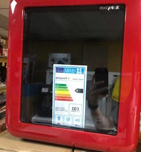 Koelkasten met glasdeur Kleur : Rood Retromodel