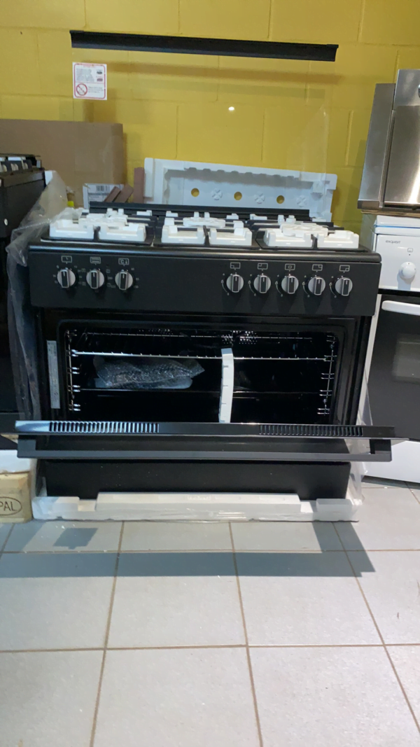 Gemengde Fornuizen Gas met Elektrische Oven + Grill Merk Wiggo 90 cm breed