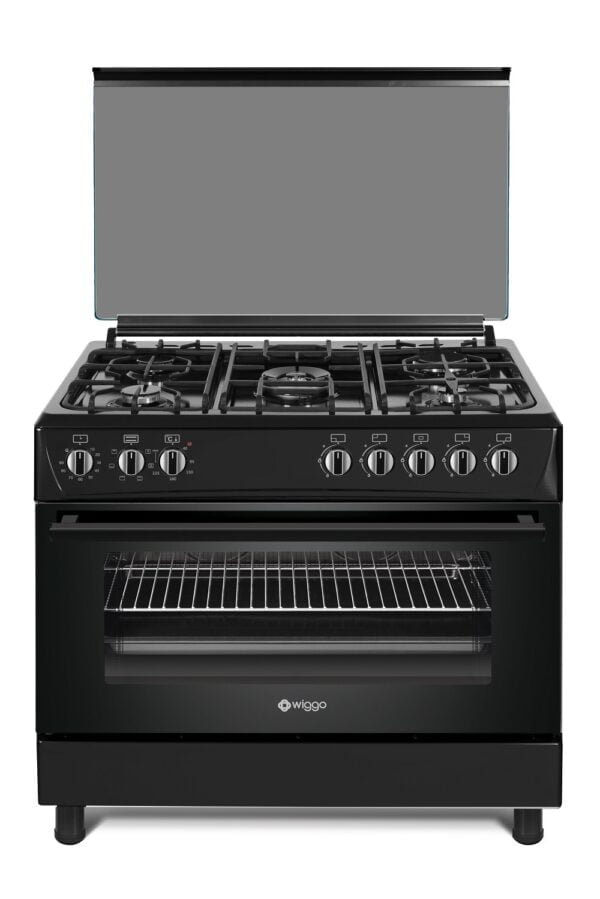 Gemengde Fornuizen Gas met Elektrische Oven + Grill Merk Wiggo 90 cm breed
