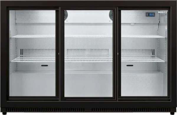 Horeca Koelkast Barkoeler 3 deurs schuifdeuren 1,35m breed Merk Husky