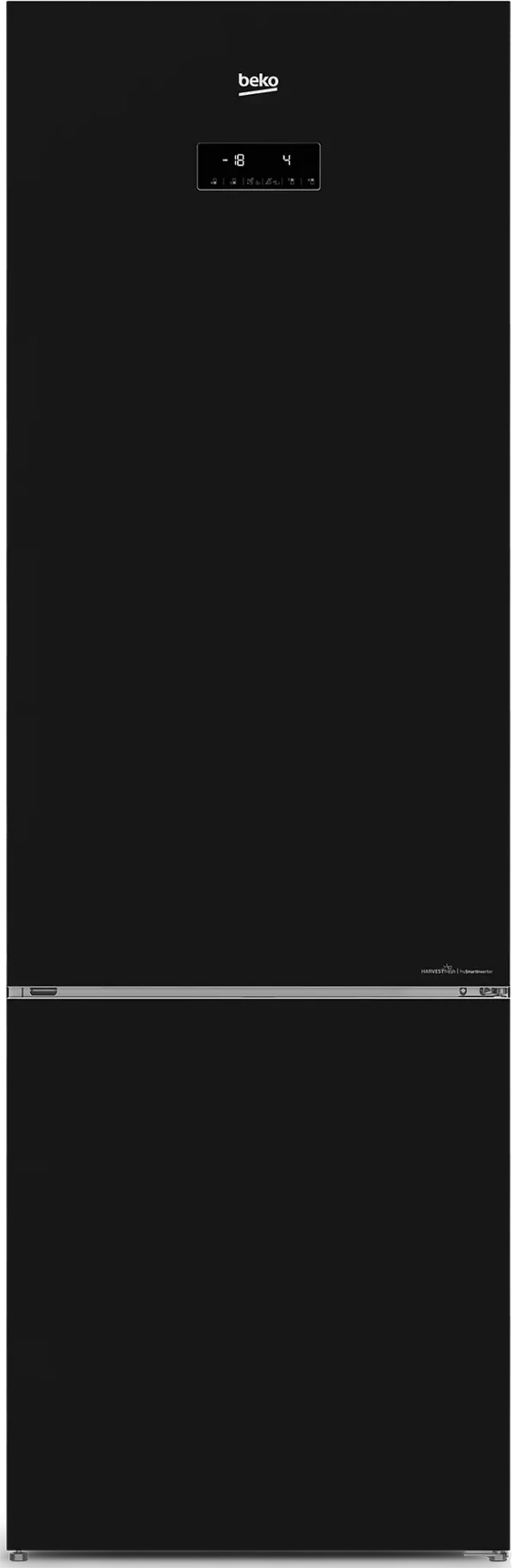 Koelkasten combi Frigo / Diepvriezer Nofrost type RCNT 375E40ZGBN Kleur Zwart