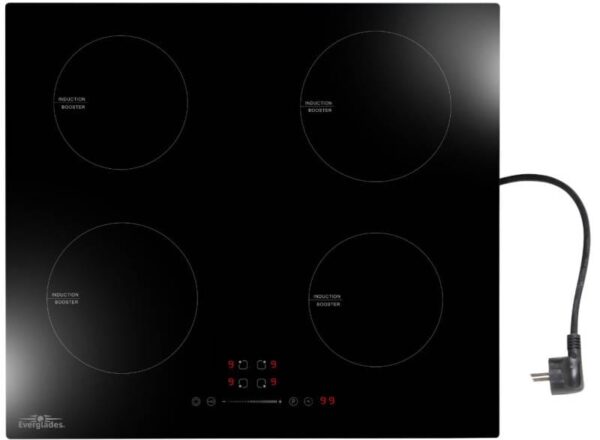 Kookplaat inductie inbouw NIS : 60 cm Merk Everglades type EVDI900